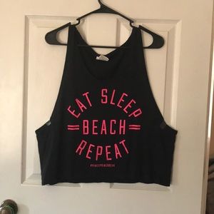 VS pink crop tank